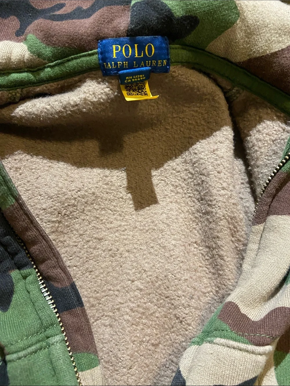 Polo Ralph Lauren Camo Zip-Up Hoodie SZ 2T toddler/baby boy